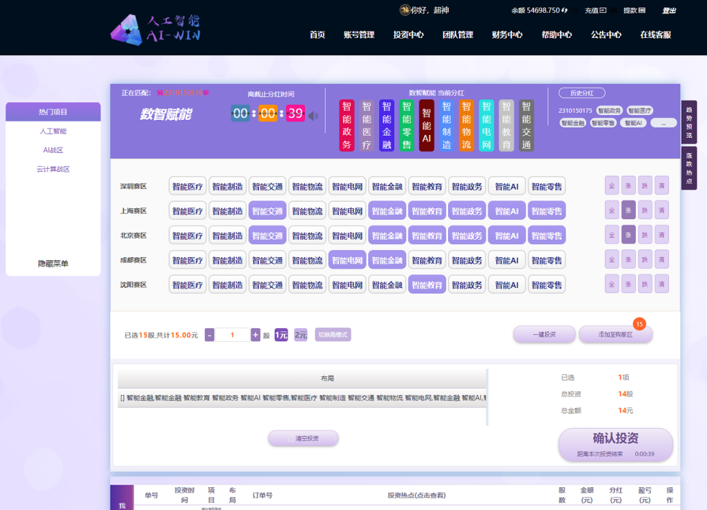 图片[10]-首发彩票二次开发更改为人工智能AI投资理财系统，项目投资资金盘源码-970kk